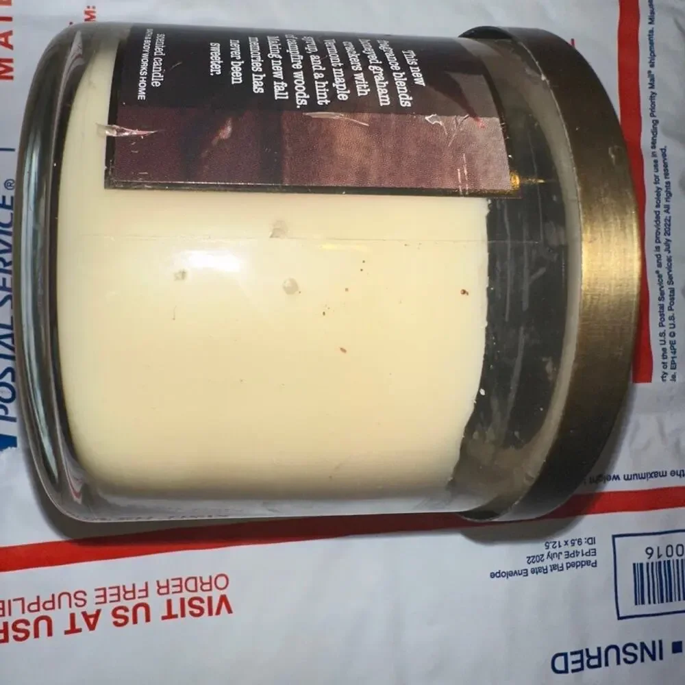 Bath and Body Works Bonfire Smores‎ 3 Wick Scented Candle Graham Cracker Honey